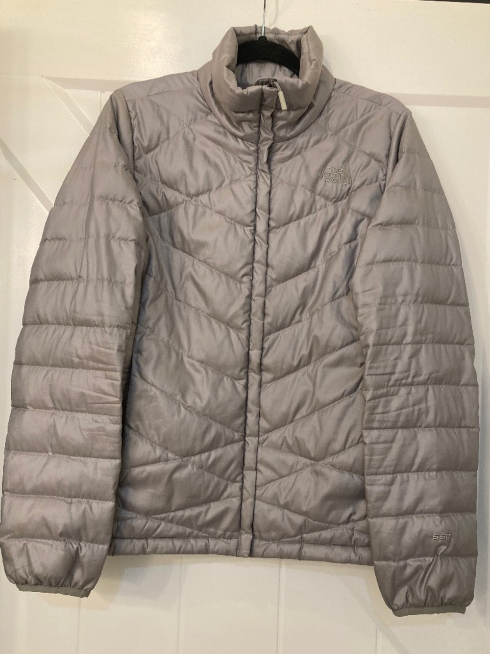 The North Face Women’s Puffer Jacket - Silver -Size Large